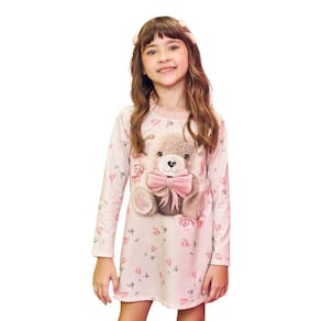 Vestido Urso Manga Longa Kukiê 70735
