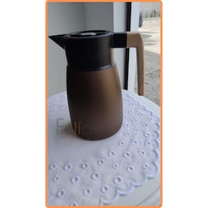 Garrafa Térmica Coffeeshop em Plástico cor Marrom Metálico 1L - Full Fit