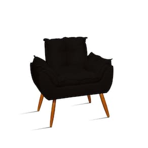 Poltrona Opala Decorativa - Escritório - Recepção - Preto