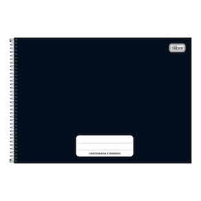 Caderno Cartografia E Desenho Pepper Preto 80 Folhas