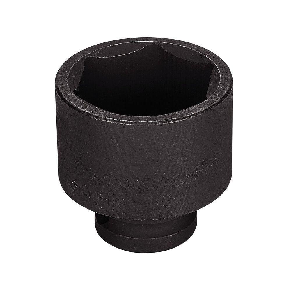 Soquete Impacto Sextavado Aço Cromo Molibdênio 36mm - Encaixe 1/2pol Tramontina Pro Tramontina