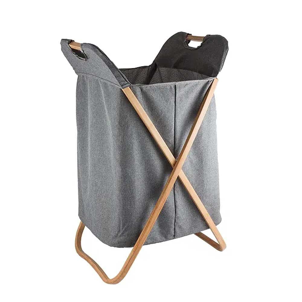 Cesto P/ Lavanderia Com Bambu Gre BH20405
