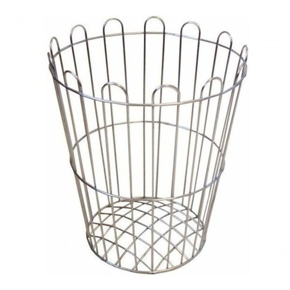 Cesto Aramado 20 Litros Redondo Cor:galvanizado