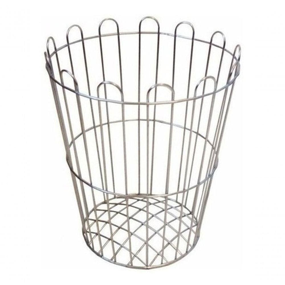 Cesto Aramado 20 Litros Redondo Cor:galvanizado
