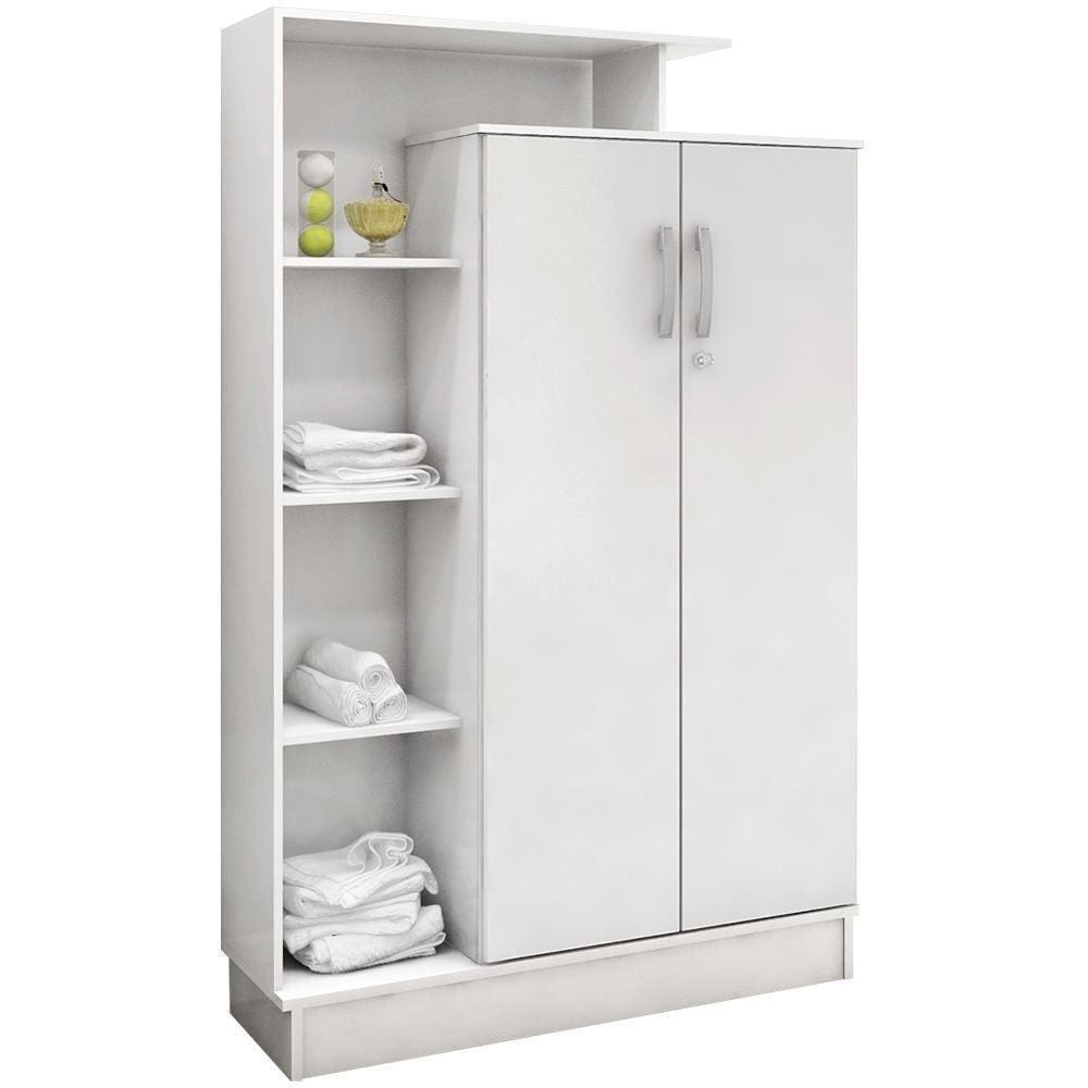 Armario Multi 2 Portas Com Chave 20220 Branco Demobile Branco
