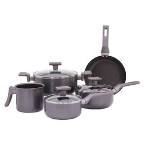 Conjunto Sartin Cook 5 Pçs Cerâmico Grafite