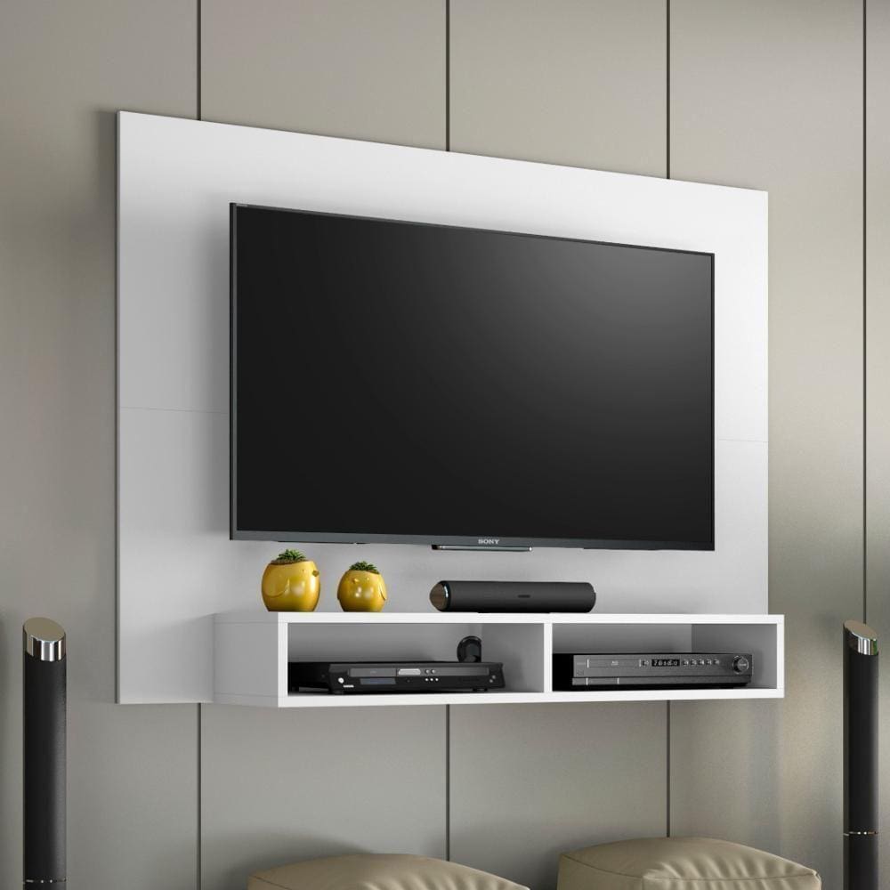 Painel Para Tv Até 49 Polegadas 2 Nichos Verona Notável Branco