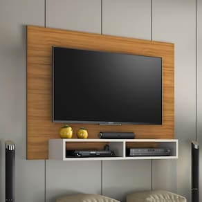 Painel Para Tv Até 49 Polegadas 2 Nichos Verona Notável Freijó/off-white