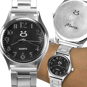 Relogio feminino aço inox prata qualidade premium casual maria social moda casual
