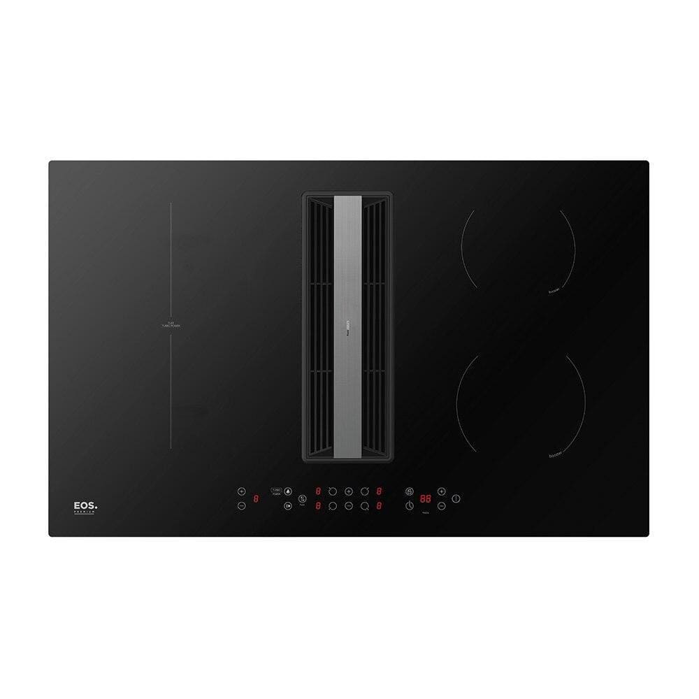 Cooktop de Indução 4 Bocas EOS Premium com Coifa Embutida e Ions de Plasma EPCI04EC 220V