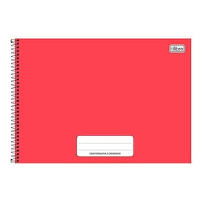 Caderno Cartografia E Desenho Pepper Vermelho 80 Folhas