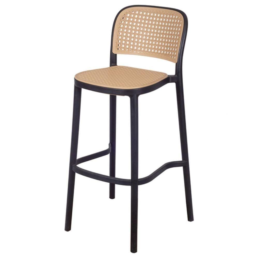 Banqueta Alta Amis Polipropileno Preto