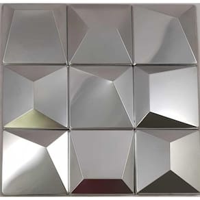 Pastilha de Metal Glass Mosaic  ax 32 Prata