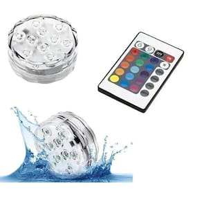 Luminária LED para Piscina - Luzes Coloridas, Controle