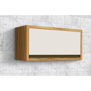 Armário Aéreo Cozinha Modulado Tempranillo 1 Porta Basculante 80cm Amendoa-off White - Ronipa
