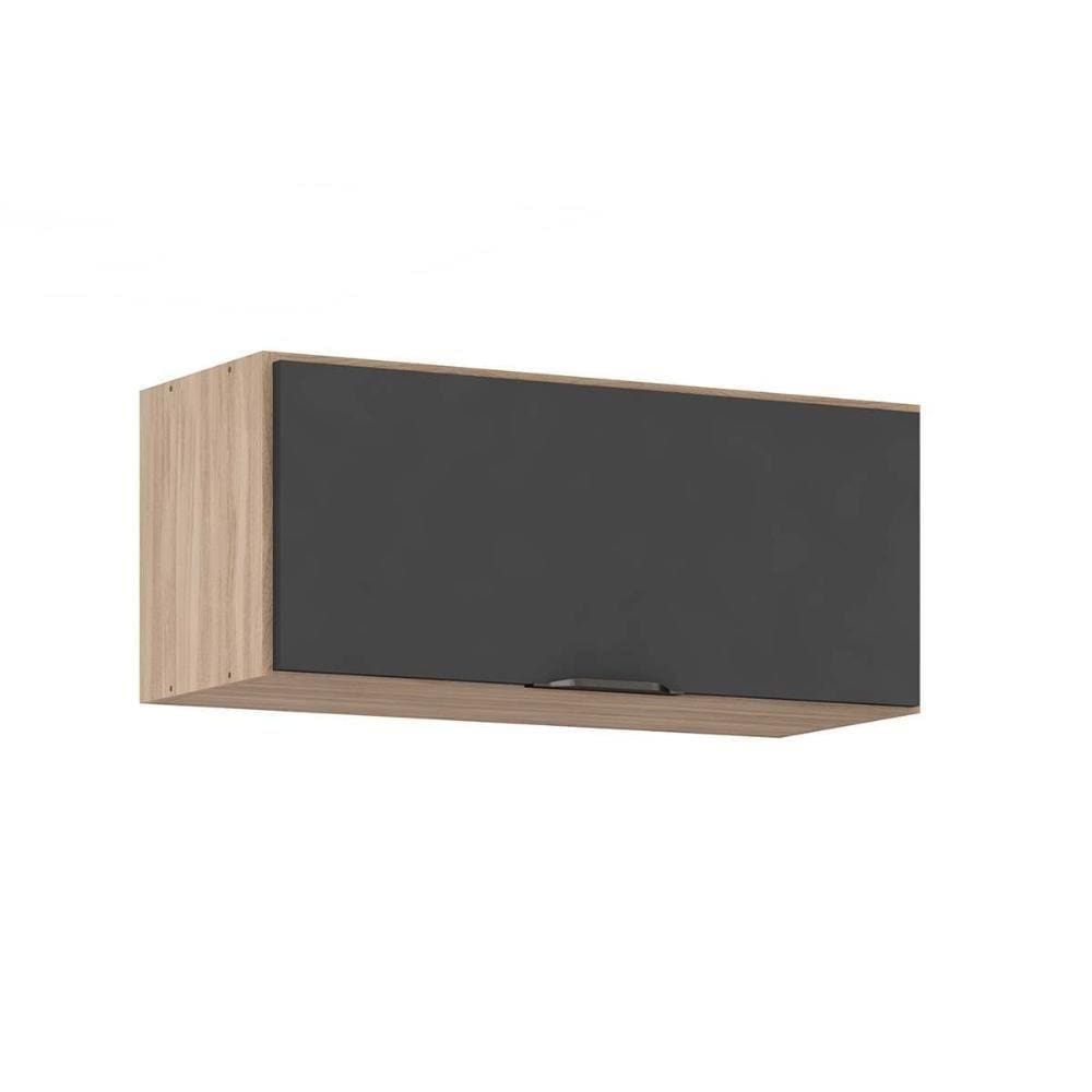 Armário Aéreo Cozinha Modulado Firenze 1 Porta Basculante 70cm Avena-grafito - Demóbile