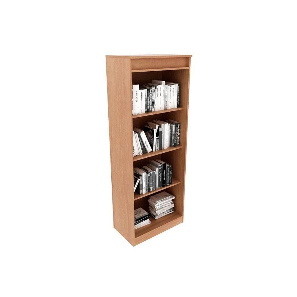 Estante Livreiro De Escritório Me4150 C/ 3 Prateleiras Amêndoa - Tecno Mobili