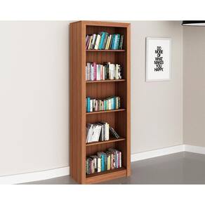 Estante Livreiro De Escritório Me4104 C/ 4 Prateleiras Amêndoa - Tecno Mobili