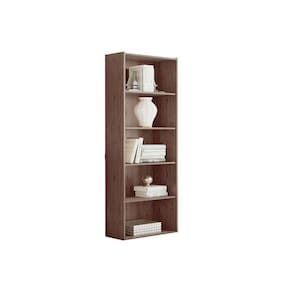 Estante De Livros Esm201 C/ 4 Prateleiras Rustico - Movelbento