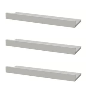 Kit 3 Prateleira Porta Quadro Fixação Invisível 10X90Cm Sala