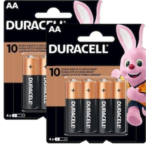 2 Packs De Pilhas Alcalina Pequena Aa - 4 Unidades - Duracell