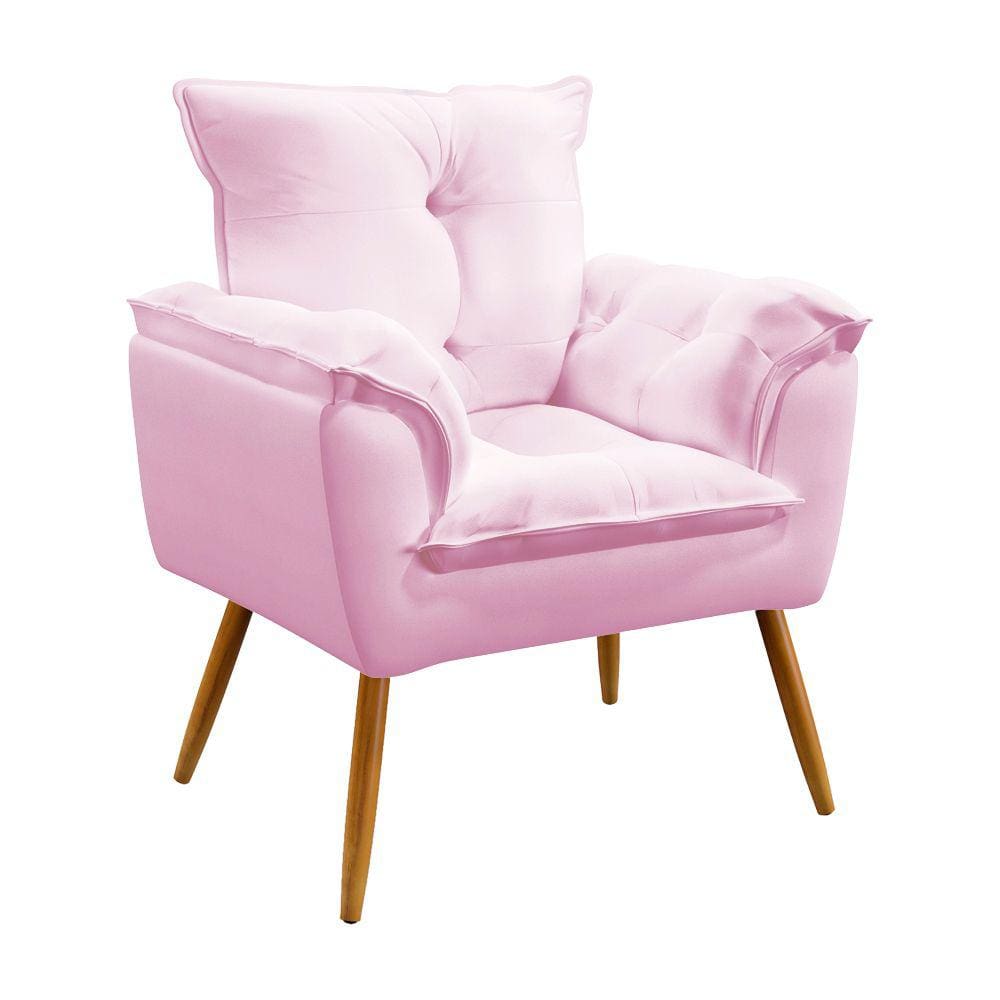 Poltrona Beta / Z-021 Sued Rosa Bebê 