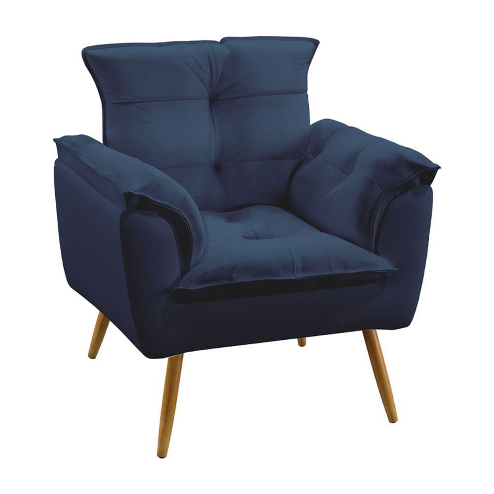 Poltrona Beta / Sued Azul Marinho 