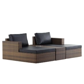 Chaise Recife Em Alumínio Piscina Jardim Trama Pedra Ferro