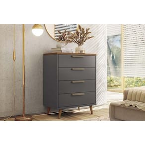 Cômoda Solteiro New Conect C/ 4 Gavetas Grafittejatoba - Santos Andirá