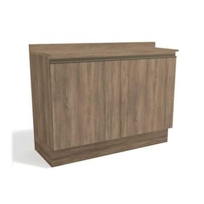Balcão De Cozinha Maxxi G745 2 Portas C/tampo 120cm Nogal/nogal - Kappesberg
