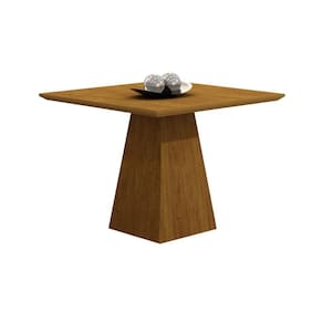 Mesa De Sala Jantar Luna + Tampo Madeirado Reto 90x90cm Imbuia - Rufato