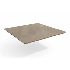 Tampo Mesa Sala De Jantar Madeirado C/vidro Ta28 105x105cm Freijó/bronze - Kappesberg
