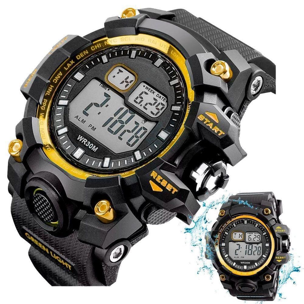 Relogio Digital Prova Dagua Ajustavel Silicone Grande