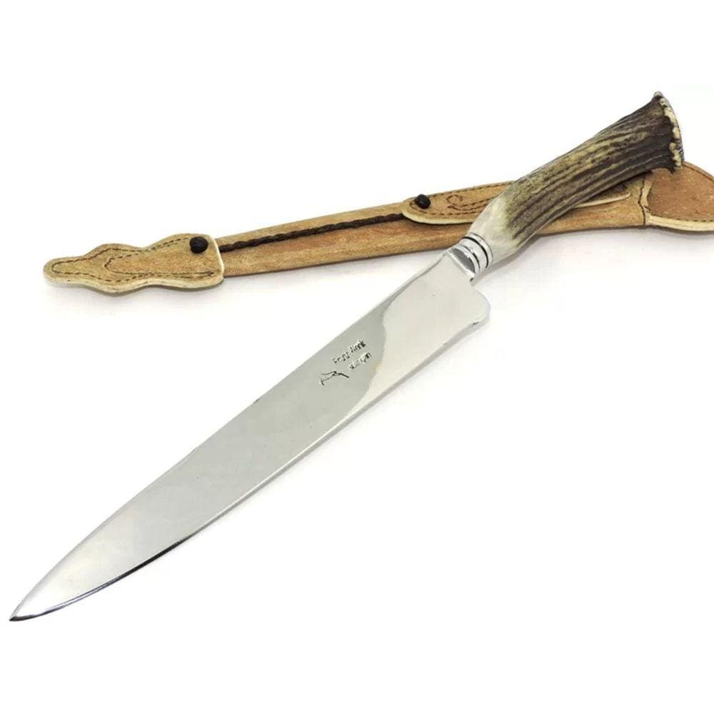 Faca Franz Wenk Solingen Aço Carbono, c/Bainha - Lâm. 22 cm.