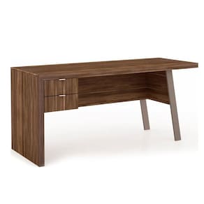 Mesa Escrivaninha Juvenil Me4122 C/ 2 Gavetas Nogal/fendioff - Tecno Mobili