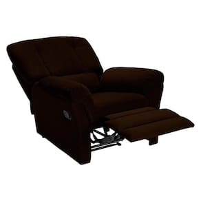 Poltrona Do Papai Reclinável Da Vinci Malbec Zero Wall Giro E Balanço Suede Marrom Escuro - Probel
