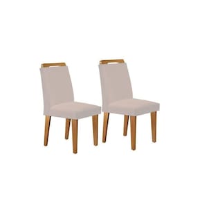 Cadeira Sala De Jantar Athenas Kit 2 Un Imbuia/veludo Pérola - Rufato