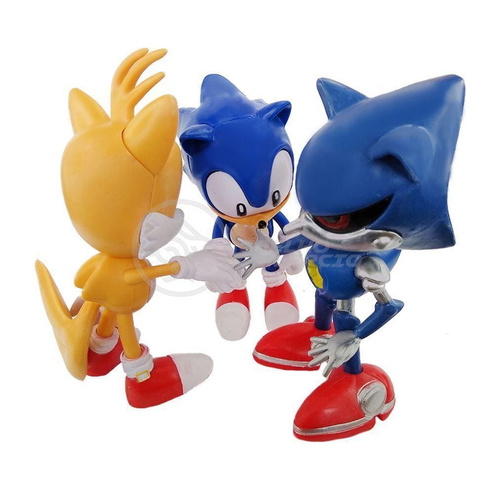 Kit 3 Bonecos Metal, Tails, Sonic 16Cm Videogame 5
