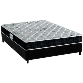 Conjunto Box Casal: Colchão Anatômico Probel D45/ep Prodormir Advanced Tech2000 + Base Crc Suede Black(138x188)