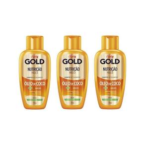 Shampoo Niely Gold 275Ml Nutriçao Poderosa - Kit C/3Un