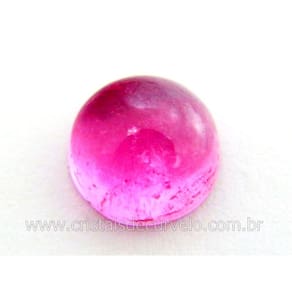 Gema Turmalina Rosa Lisa Pedra Natural 1.1ct 6mm Reff TR6939