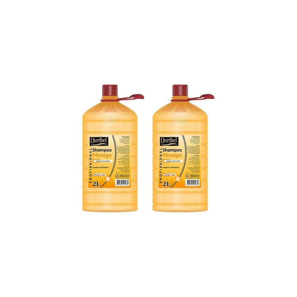 Shampoo Ouribel 2000Ml Pessego - Kit C/2Un