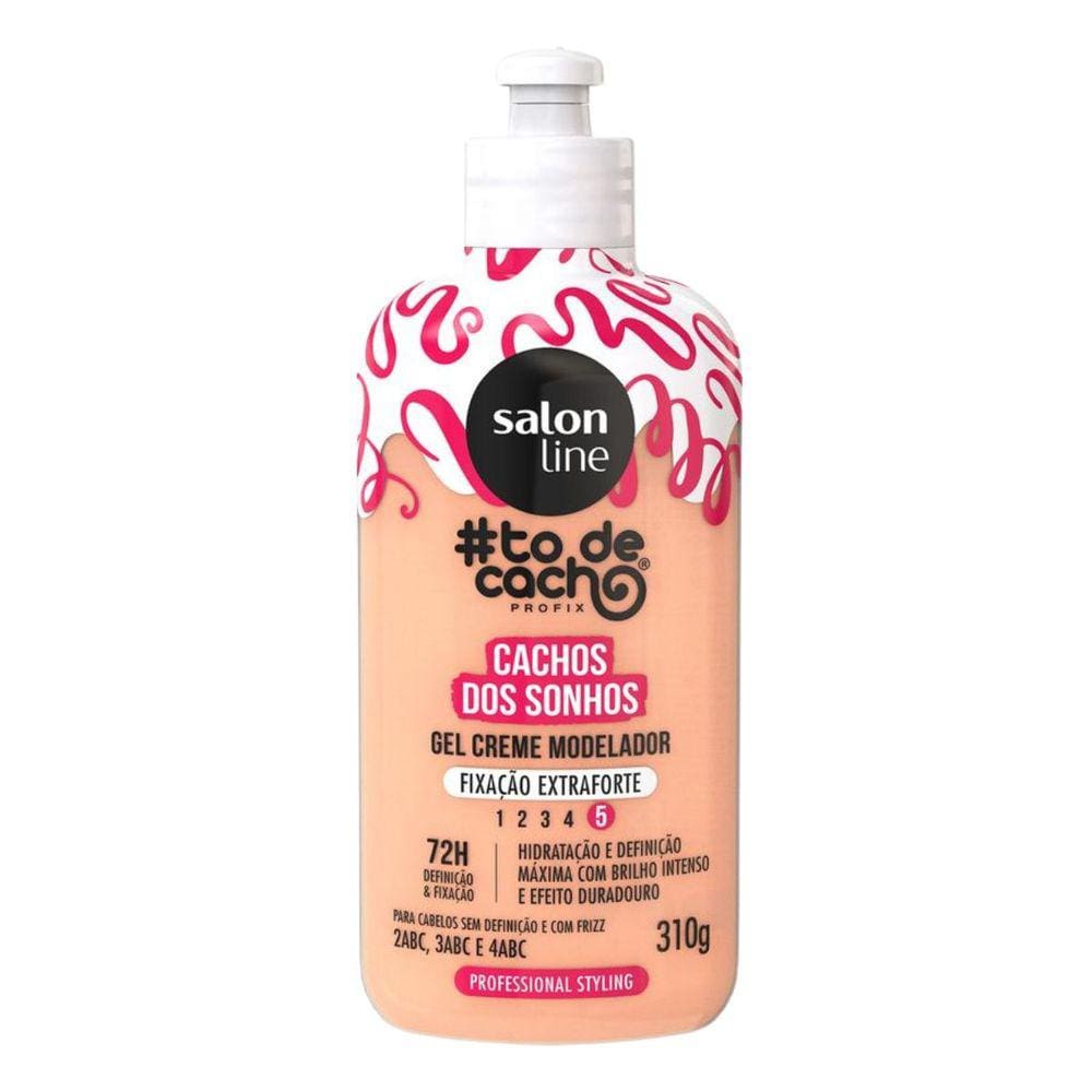 Gel Creme Modelador Salon Line #todecacho Cachos dos Sonhos Fixação Extraforte 310g