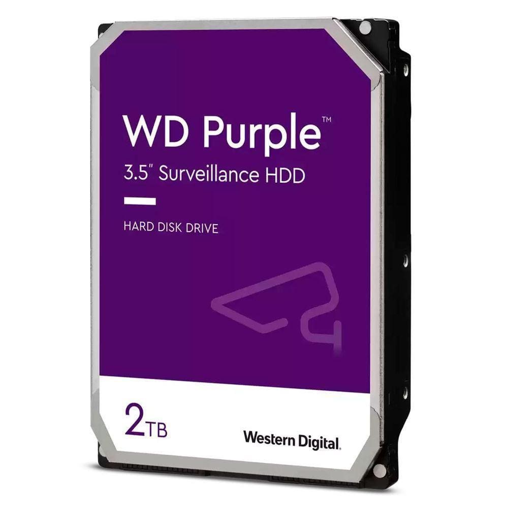 Hd 2tb Western Digital Purple Surveillance, Sata Iii 6gb/s, Cache 64mb, 3.5" - Wd23purz