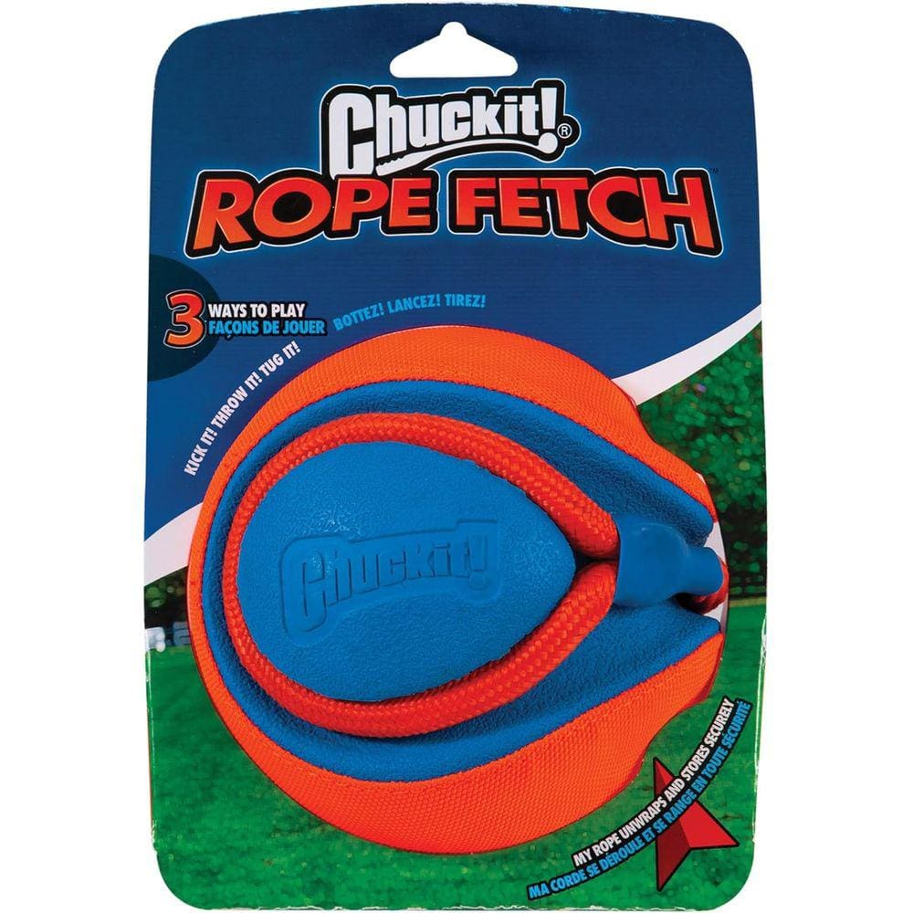 Brinquedo Chuckit Rope Fetch Cabo de Guerra 3 em 1 Flutuante Interativo Para Cachorro