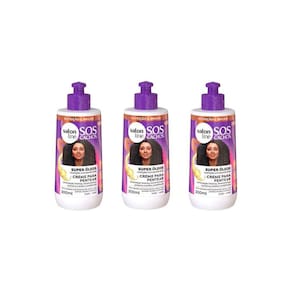 Creme Pentear Salon Line 300Ml Sos Super Óleo Nutritivo- 3Un