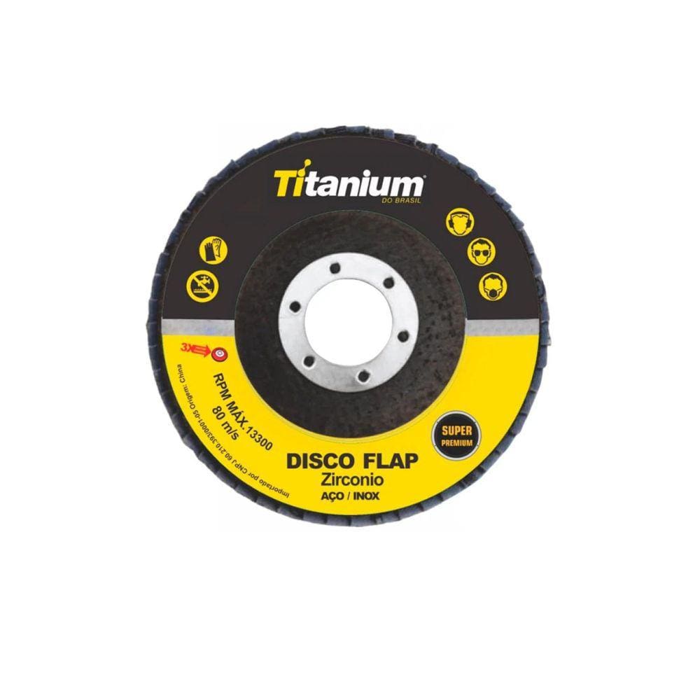 Disco de Corte 4.1/2" Flap Power Curvo para Aço Titanium