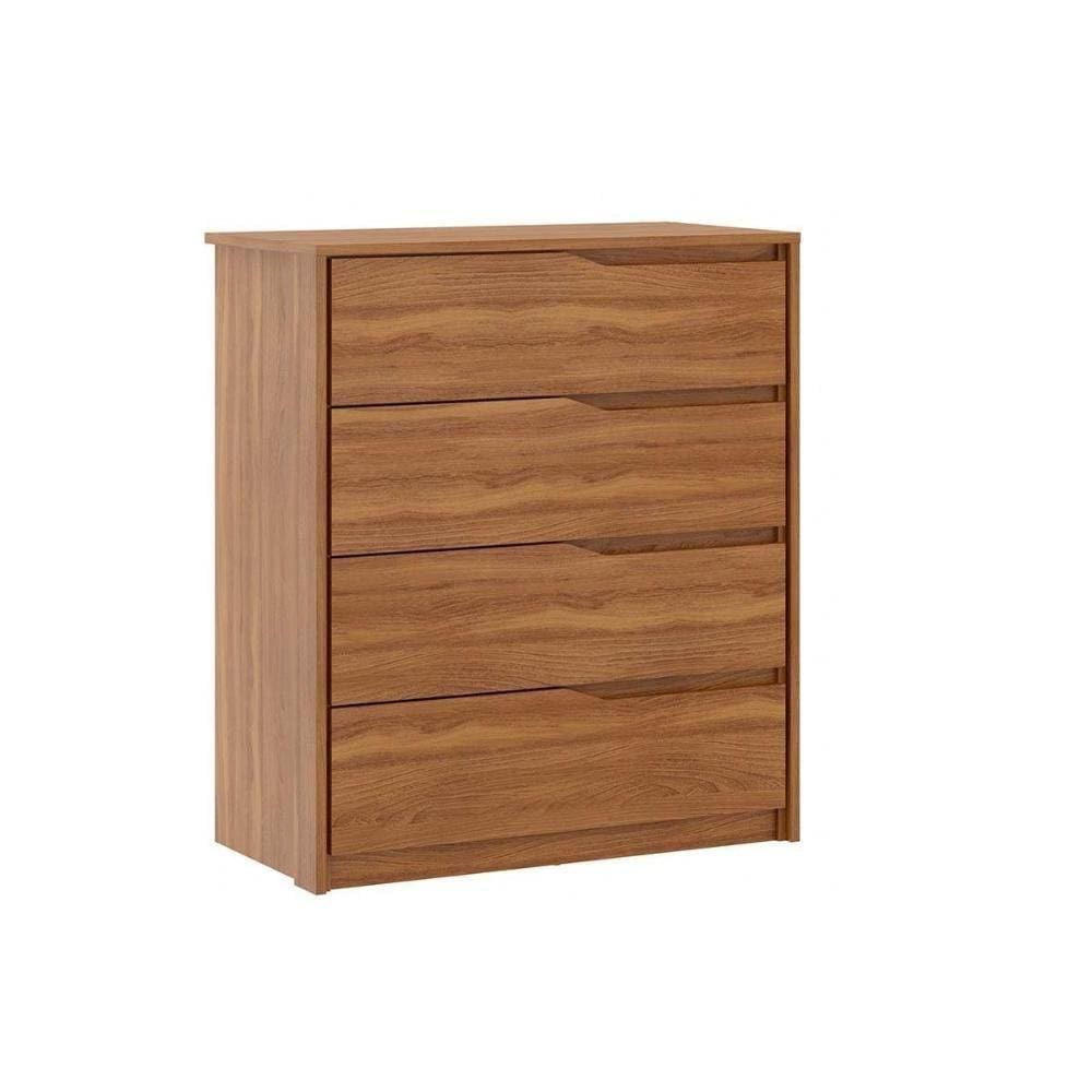 Cômoda De Quarto Atria 4 Gavetas Amêndola Touch - Demóbile