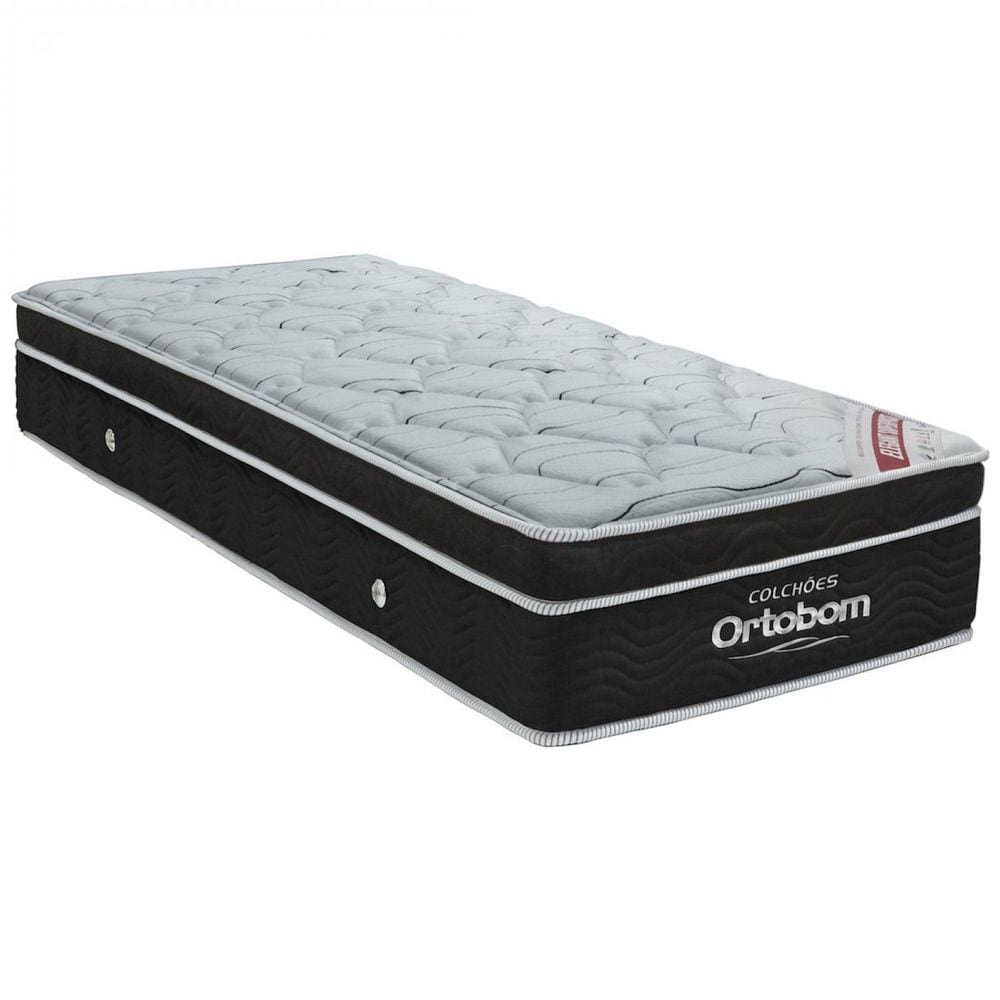 Colchão Solteiro Ortobom Molas Ensacadas Elegant 28X 188X 88 cm Preto/Branco