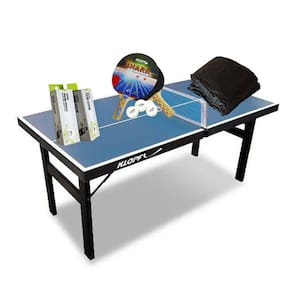 MINI MESA PING PONG Júnior MDP 12mm 1003 KLOPF + Kit 5055 + Kit 6 Bolinhas Brancas + Capa